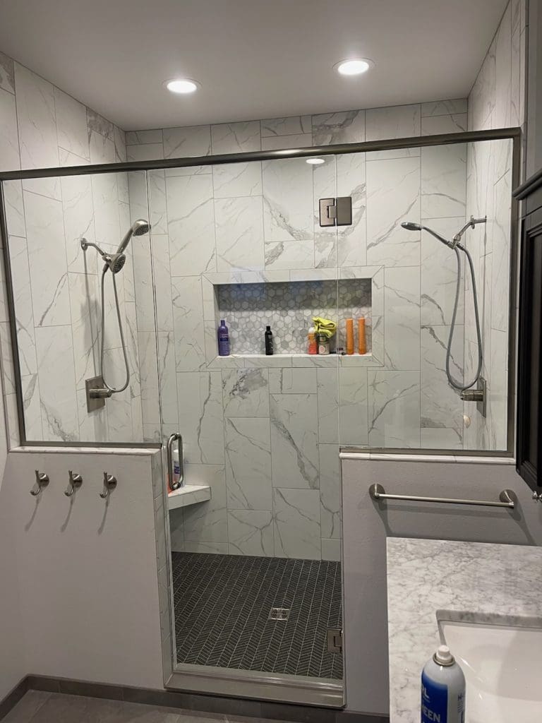 Large Shower Glass Enclosure