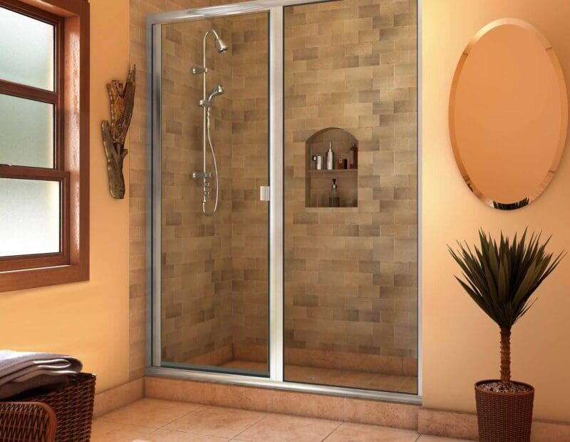 Agalite glass shower door from the Vision Collection