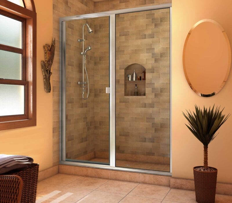 Agalite glass shower door from the Vision Collection