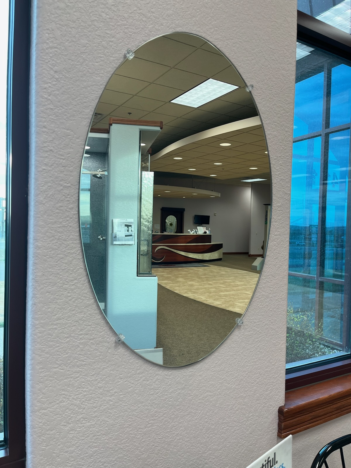 Custom mirror at Hagen Glass